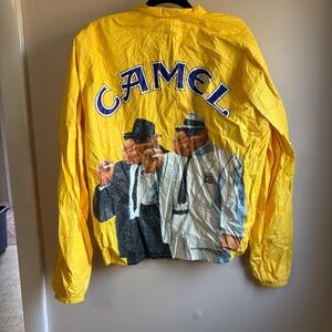Mens XL Vintage 1992 Camel Wind Breaker Jacket